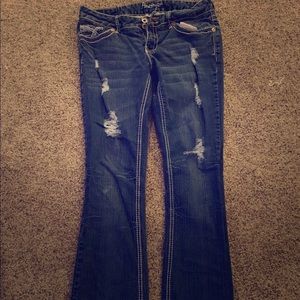 Size 9 Dark Wash Amethyst Boot Cut Jeans